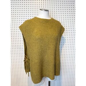 Gudrun Sjoden | Alpaca Cotton Knit Tabard Sweater Vest Poncho L/XL